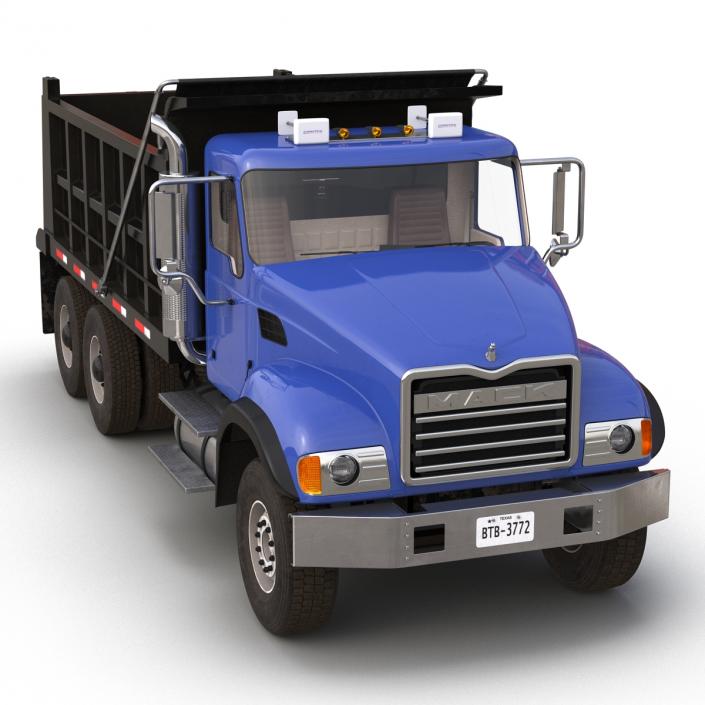 Dump Truck Mack Rigged 3D