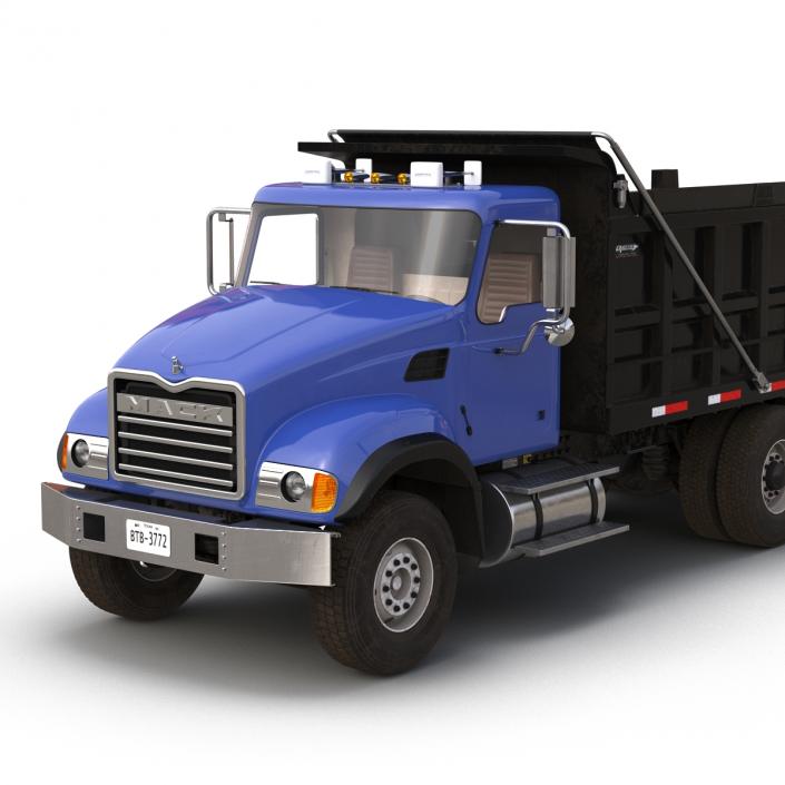 Dump Truck Mack Rigged 3D