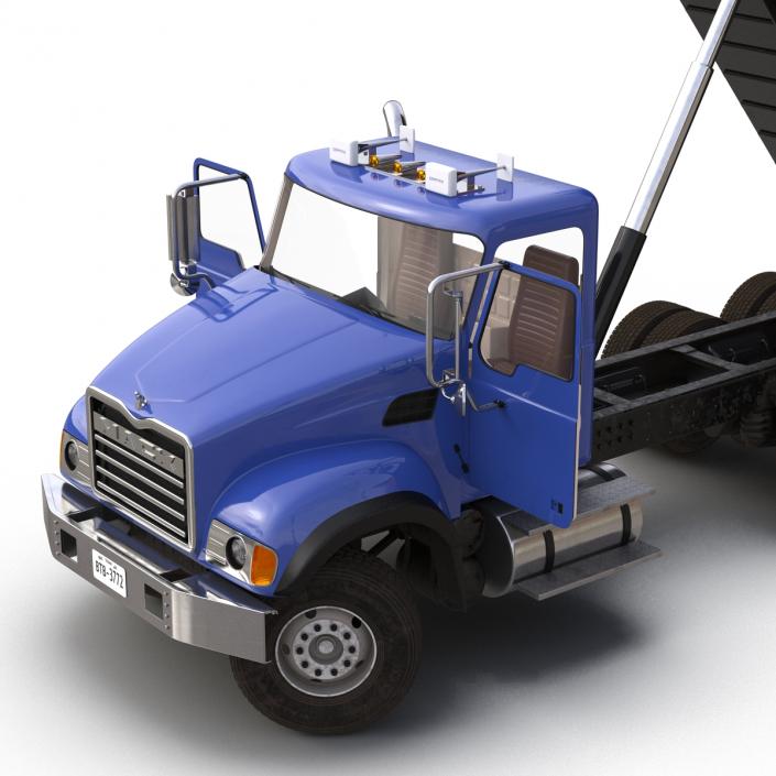 Dump Truck Mack Rigged 3D