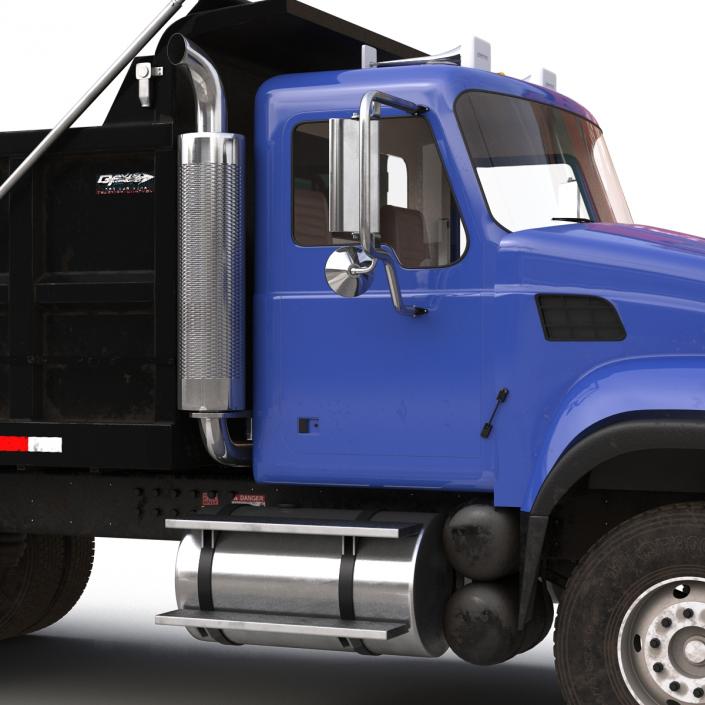 Dump Truck Mack Rigged 3D