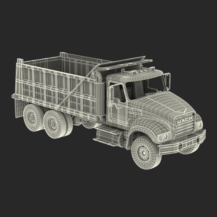 Dump Truck Mack Rigged 3D