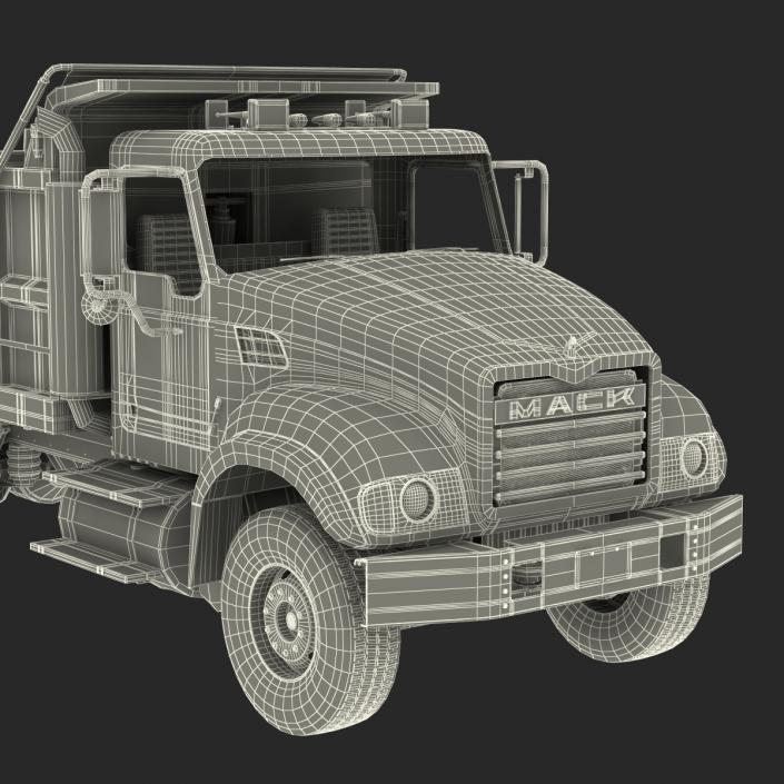 Dump Truck Mack Rigged 3D