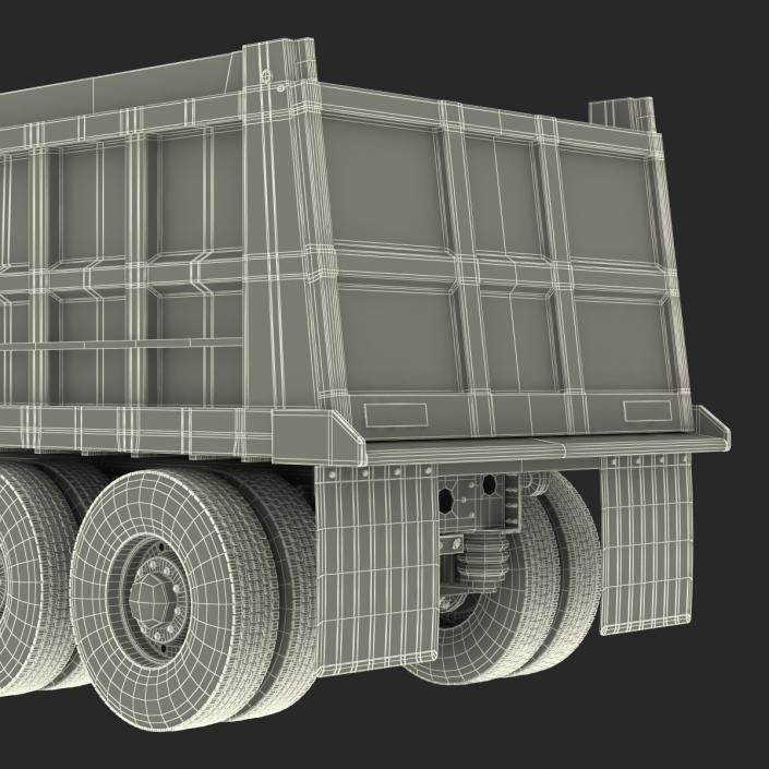 Dump Truck Mack Rigged 3D