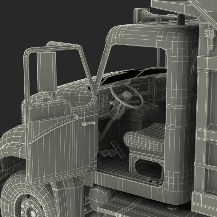 Dump Truck Mack Rigged 3D