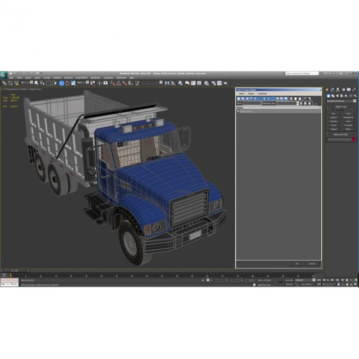 Dump Truck Generic Simple Interior 3D model