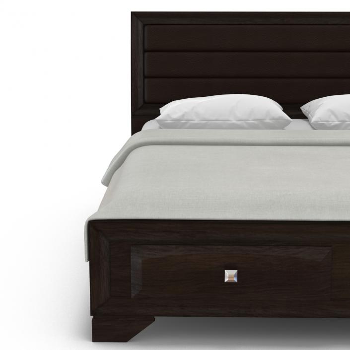 Queen Bed 3D model