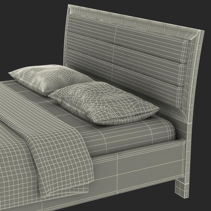 Queen Bed 3D model