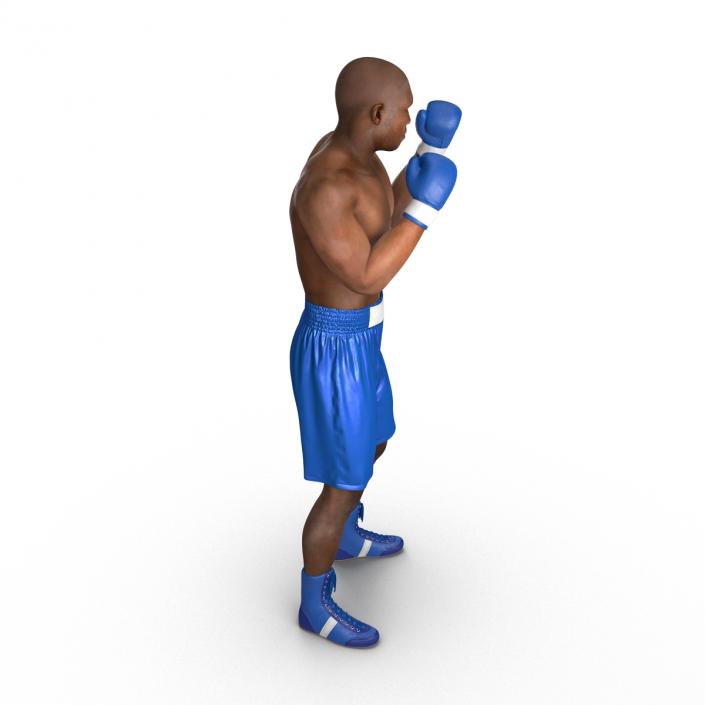 3D African American Boxer 2 Pose 2