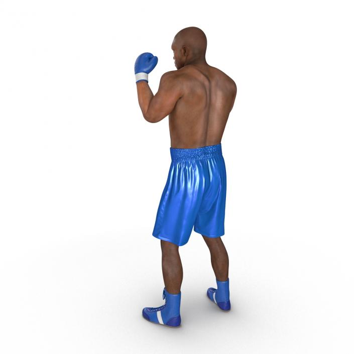 3D African American Boxer 2 Pose 2