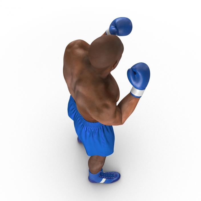 3D African American Boxer 2 Pose 2