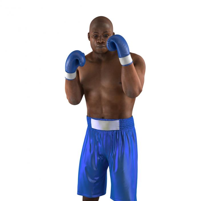 3D African American Boxer 2 Pose 2