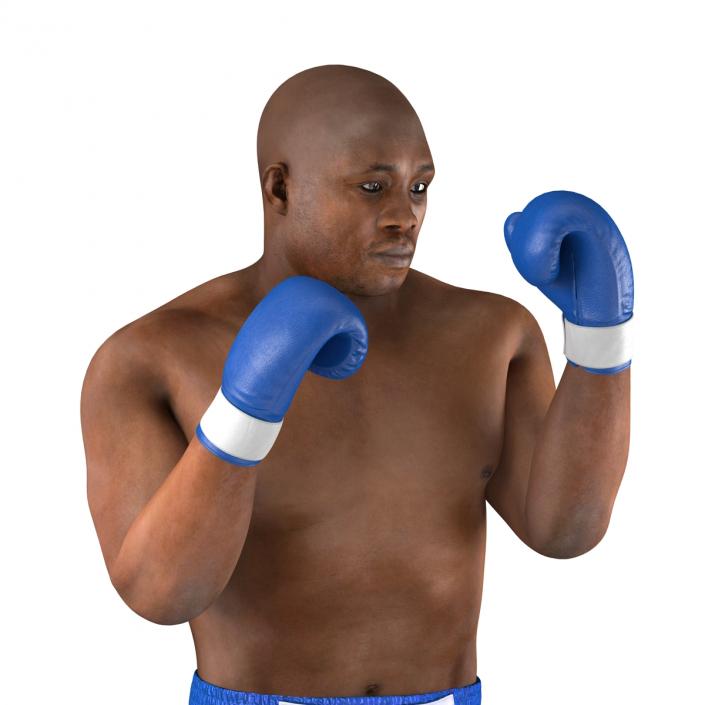 3D African American Boxer 2 Pose 2