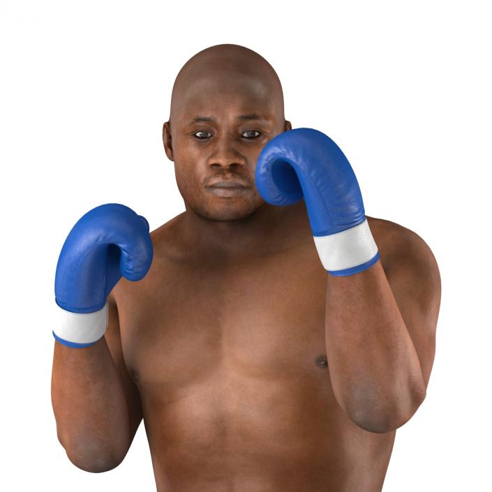 3D African American Boxer 2 Pose 2