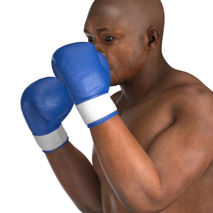 3D African American Boxer 2 Pose 2