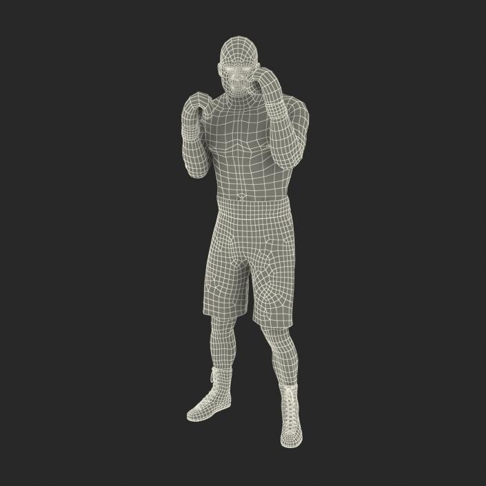 3D African American Boxer 2 Pose 2