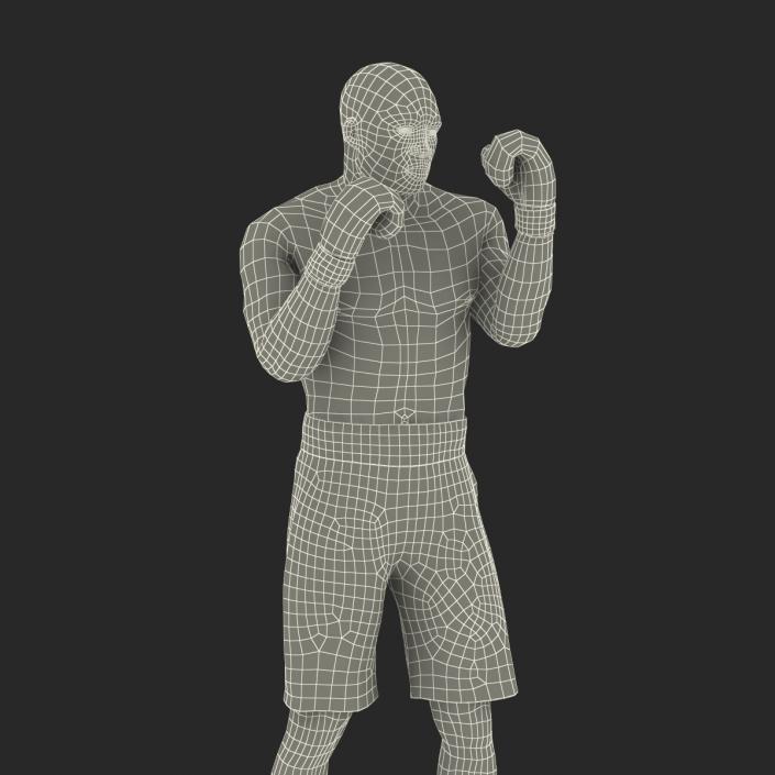 3D African American Boxer 2 Pose 2