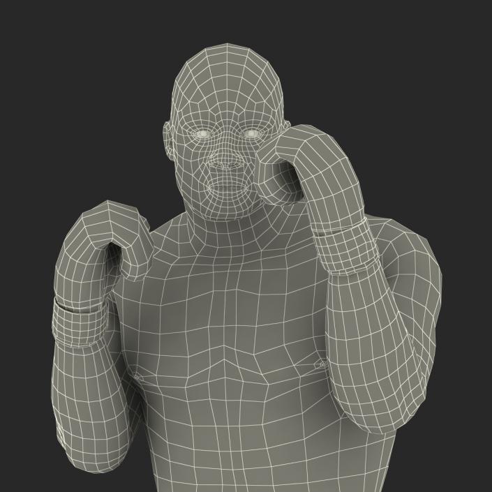 3D African American Boxer 2 Pose 2