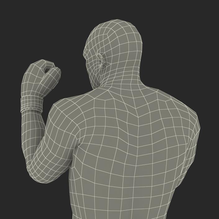 3D African American Boxer 2 Pose 2