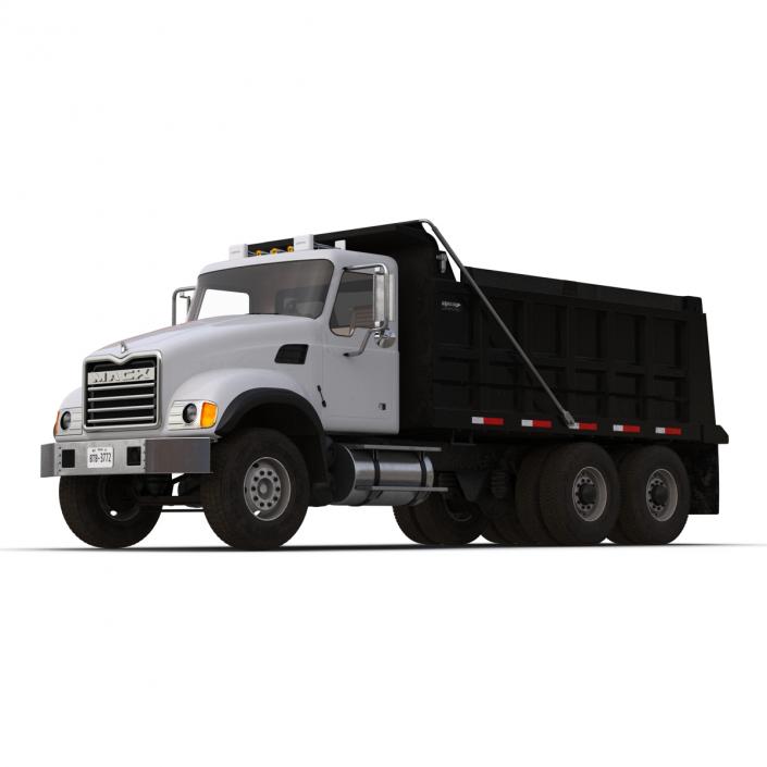 3D Dump Truck Mack Simple Interior