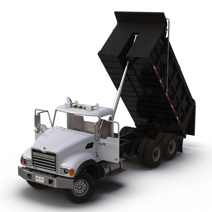 3D Dump Truck Mack Simple Interior