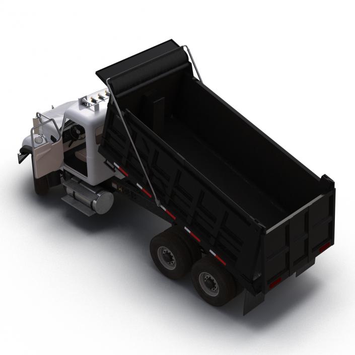 3D Dump Truck Mack Simple Interior