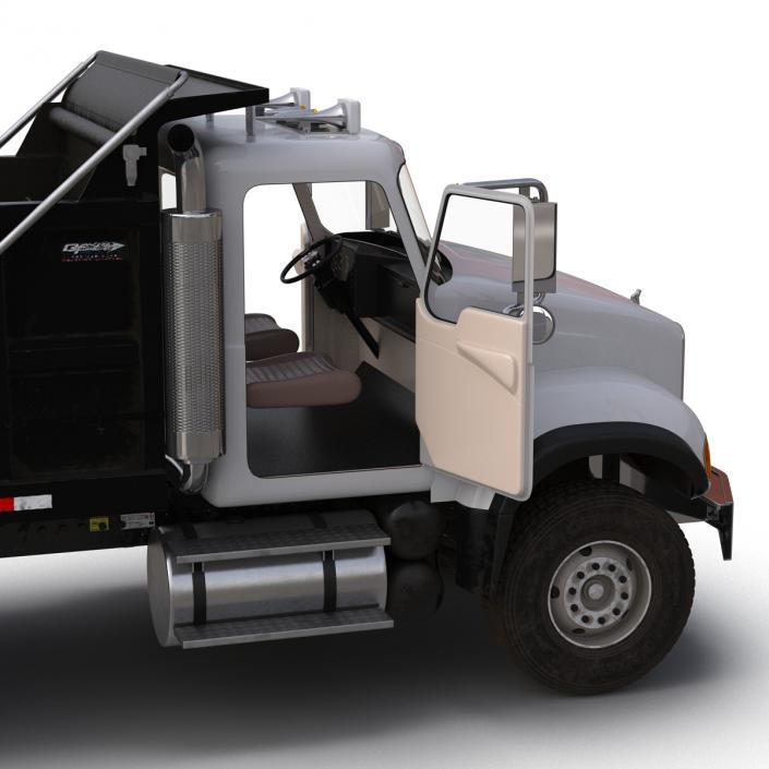 3D Dump Truck Mack Simple Interior