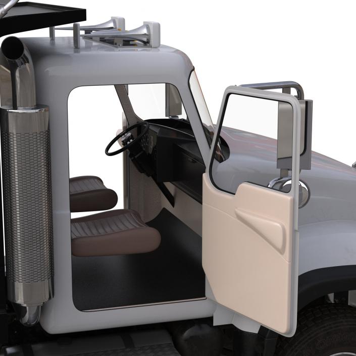 3D Dump Truck Mack Simple Interior