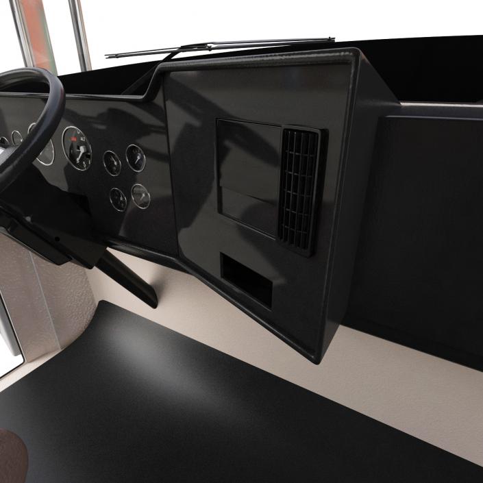 3D Dump Truck Mack Simple Interior