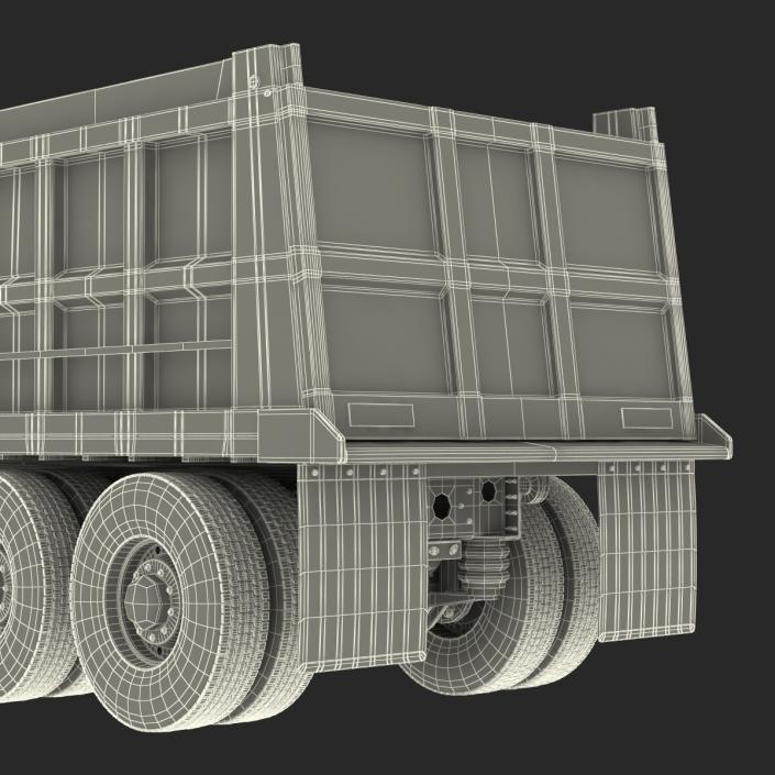 3D Dump Truck Mack Simple Interior