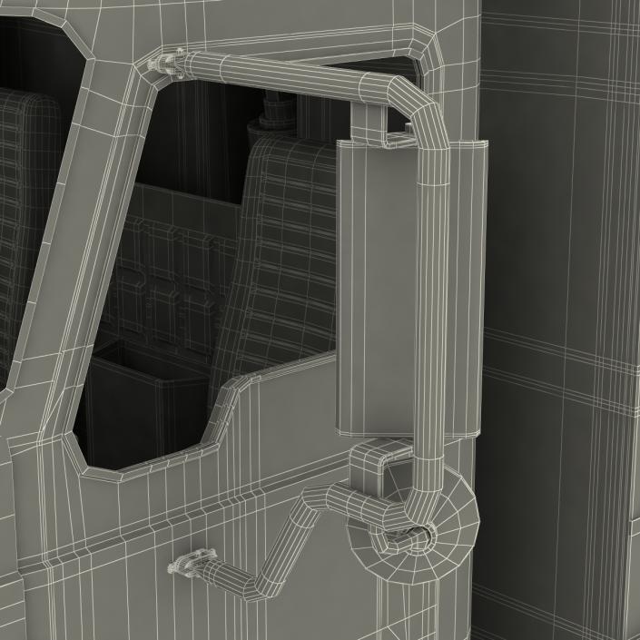 3D Dump Truck Mack Simple Interior