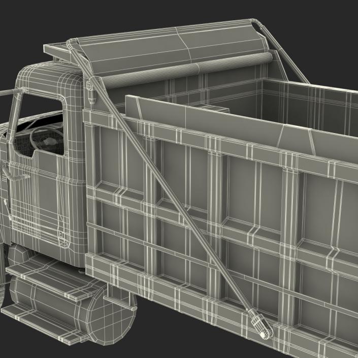 3D Dump Truck Mack Simple Interior