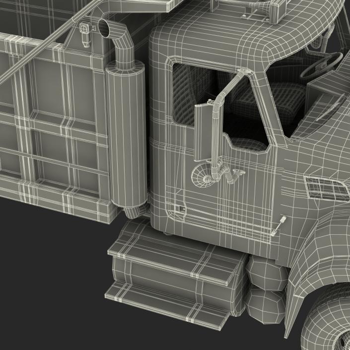 3D Dump Truck Mack Simple Interior