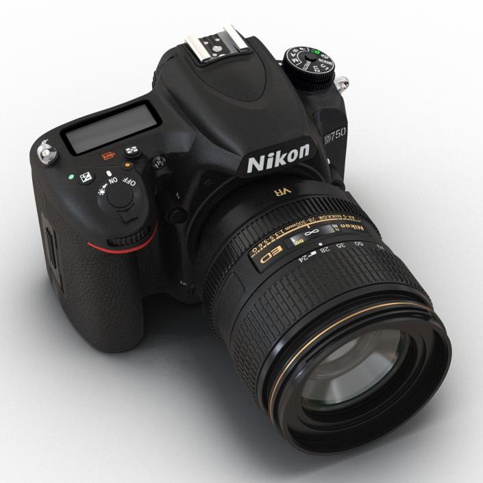 3D model Nikon D750