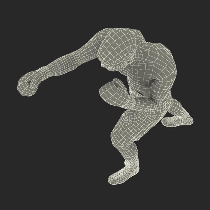 Adult Boxer Man 2 Pose 3 3D model