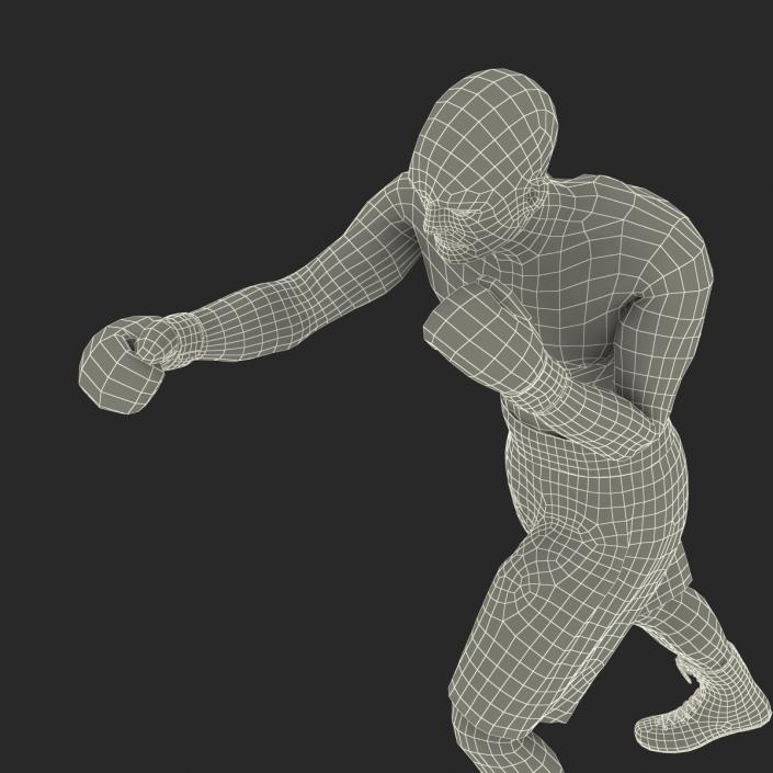 Adult Boxer Man 2 Pose 3 3D model