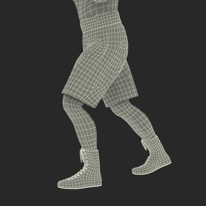 Adult Boxer Man 2 Pose 3 3D model