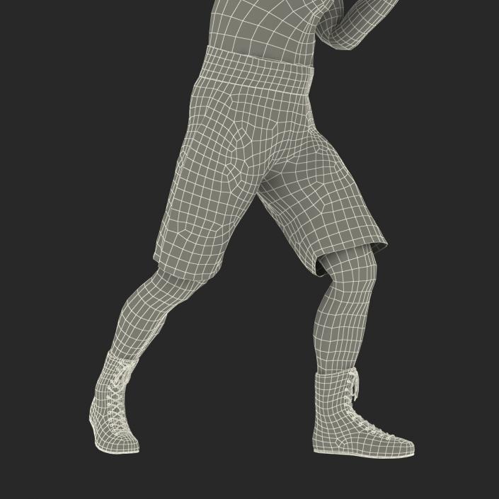 Adult Boxer Man 2 Pose 3 3D model