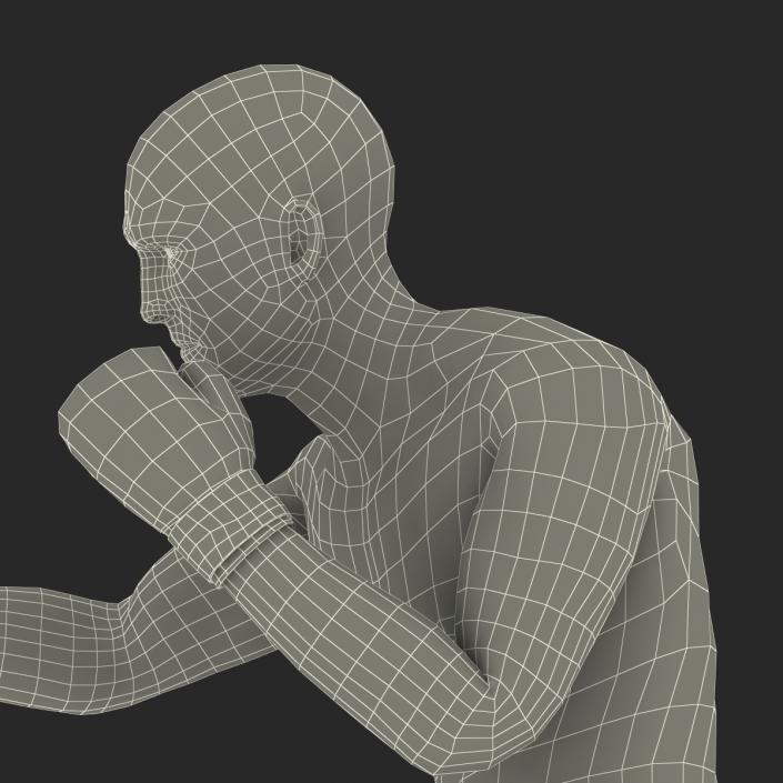 Adult Boxer Man 2 Pose 3 3D model