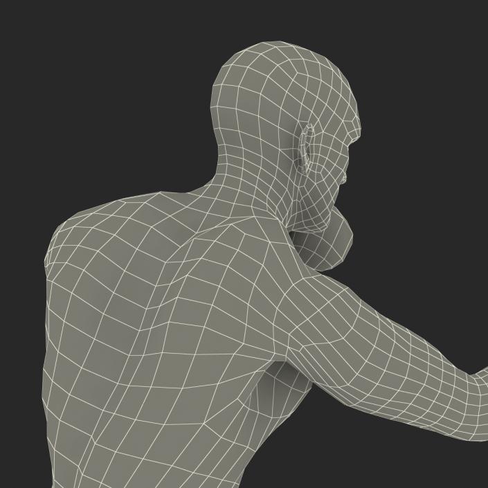 Adult Boxer Man 2 Pose 3 3D model