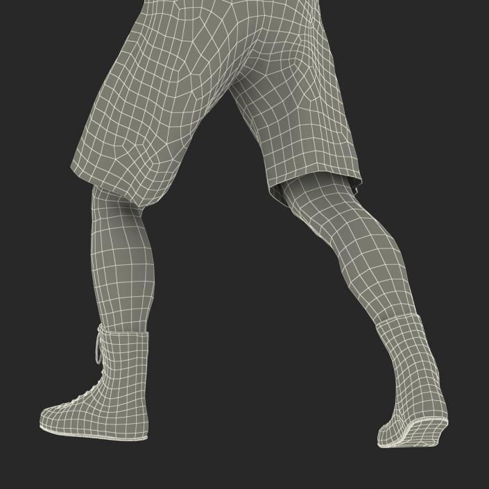 Adult Boxer Man 2 Pose 3 3D model