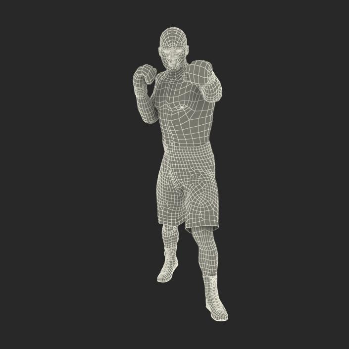 3D African American Boxer 2 Pose 3