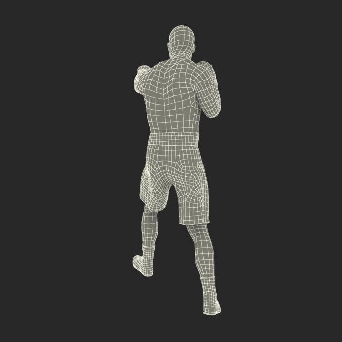 3D African American Boxer 2 Pose 3