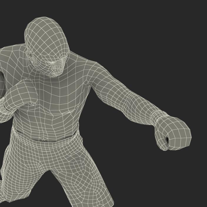 3D African American Boxer 2 Pose 3