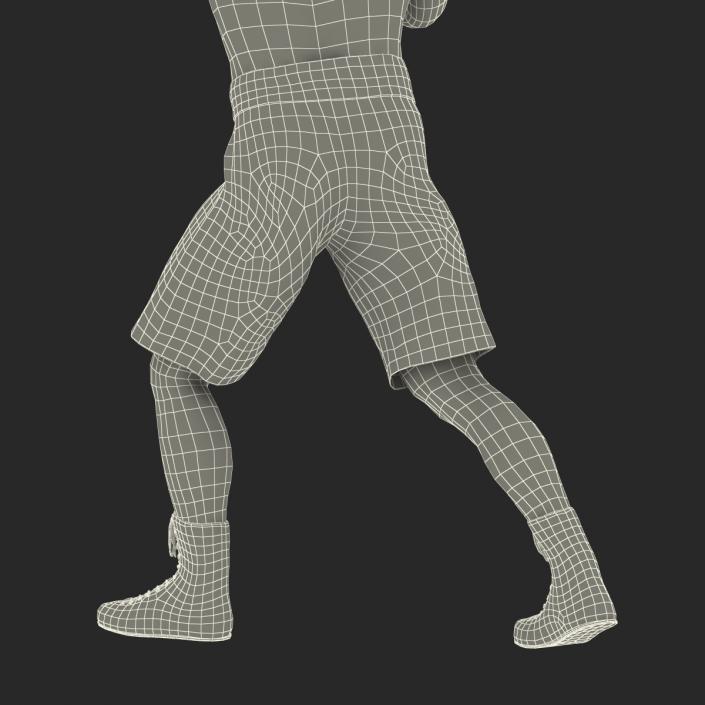 3D African American Boxer 2 Pose 3