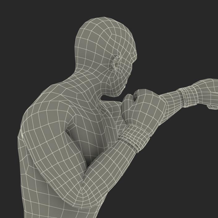 3D African American Boxer 2 Pose 3