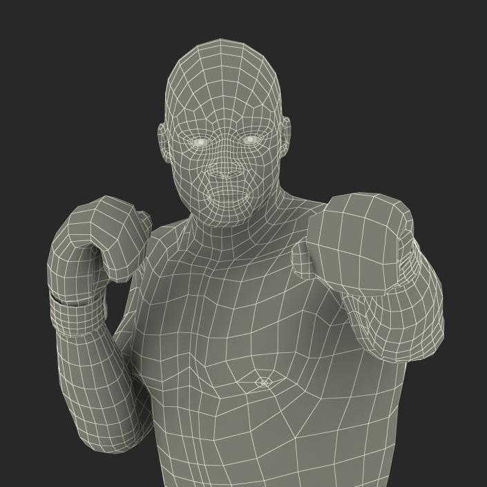 3D African American Boxer 2 Pose 3