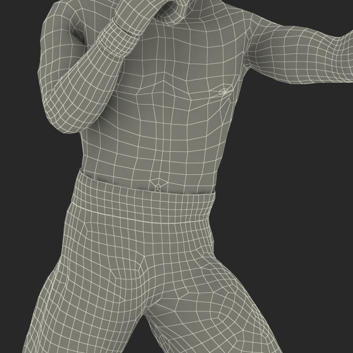 3D African American Boxer 2 Pose 3