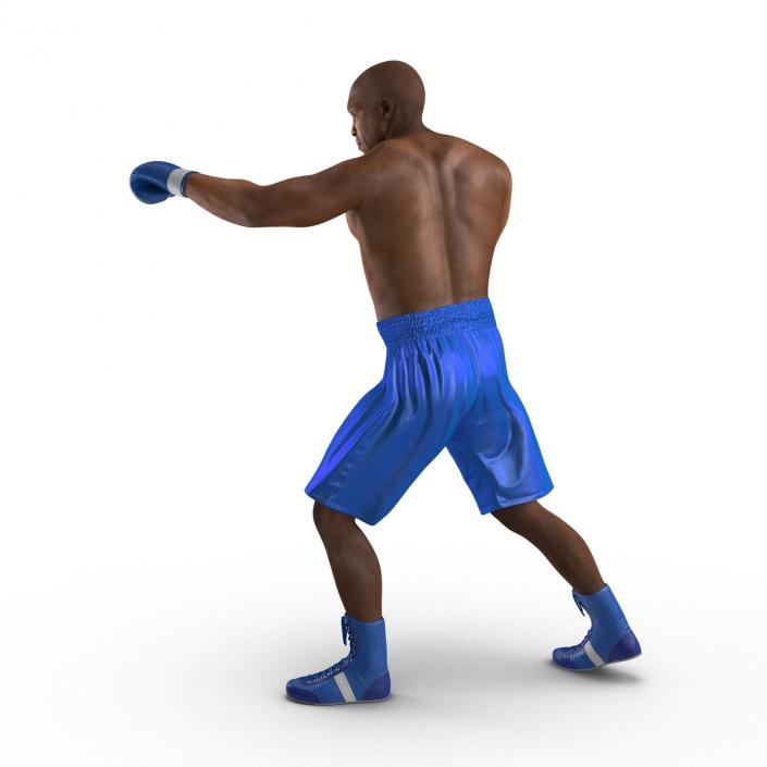 3D African American Boxer 2 Pose 3