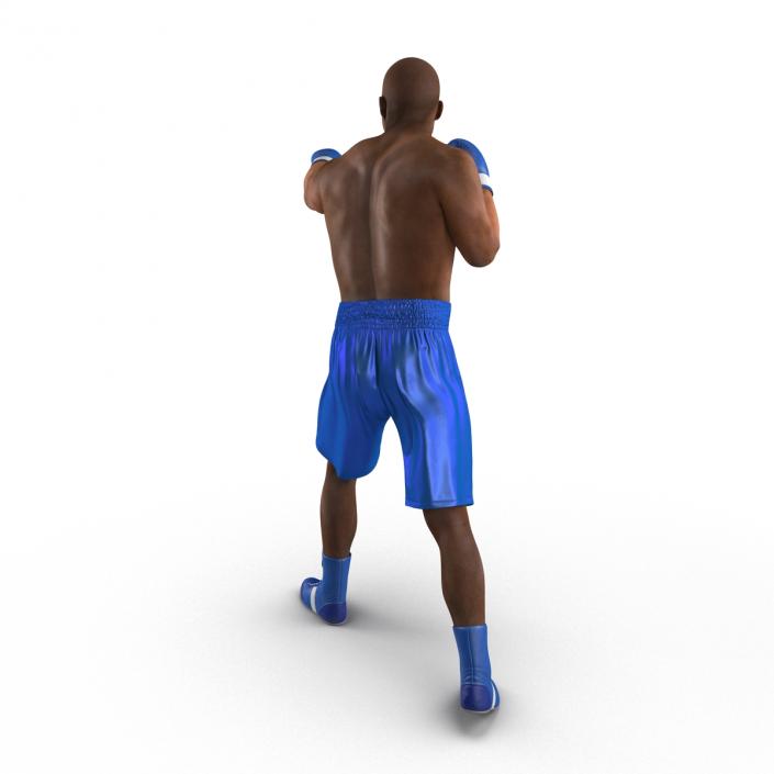 3D African American Boxer 2 Pose 3