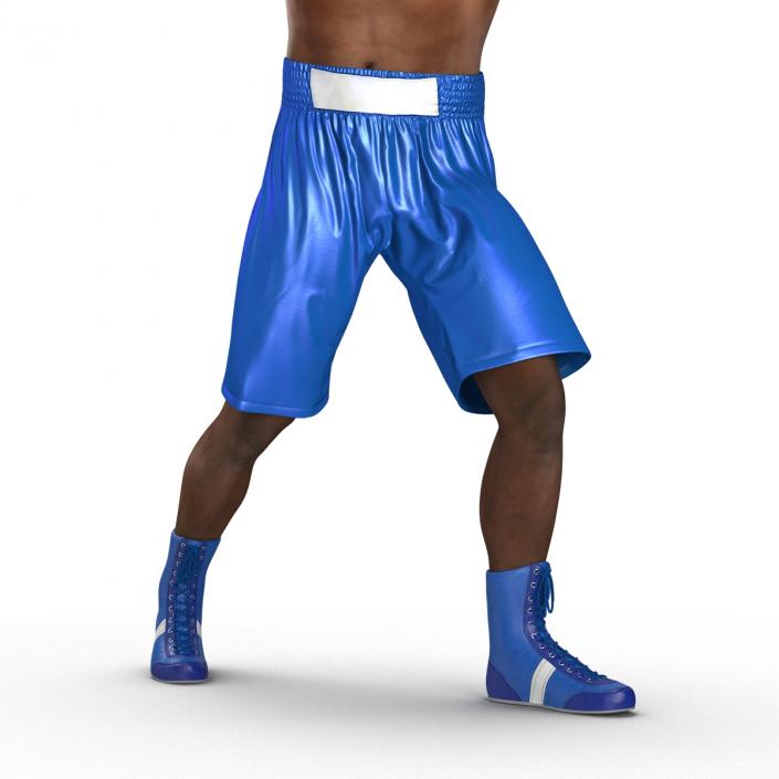 3D African American Boxer 2 Pose 3